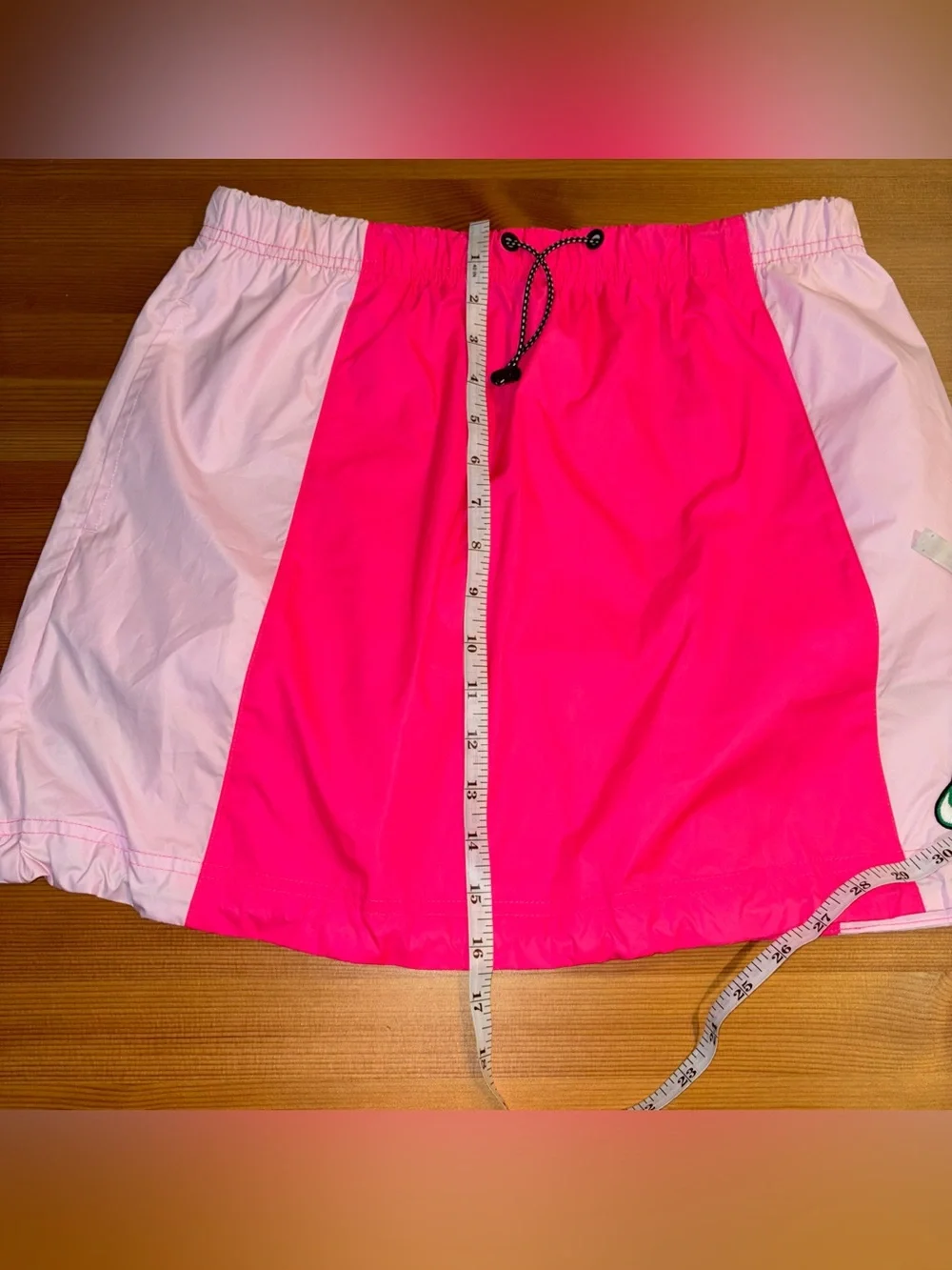 New Nike Sportswear Icon Clash Light Woven Mini Skirt Pink ColorBlock Sz Medium